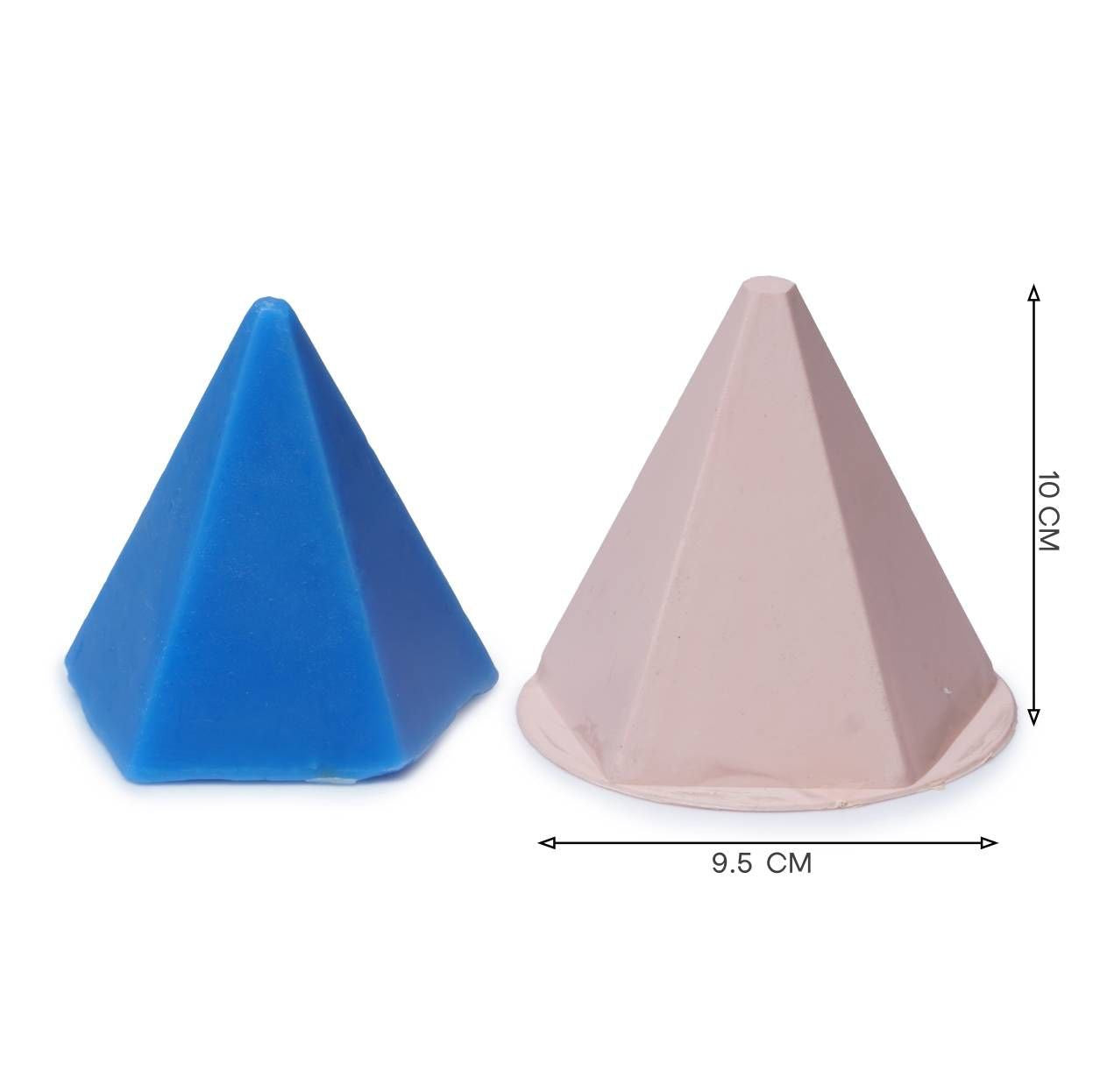 Pentagonal Pyramid Candle Molds - 10cm