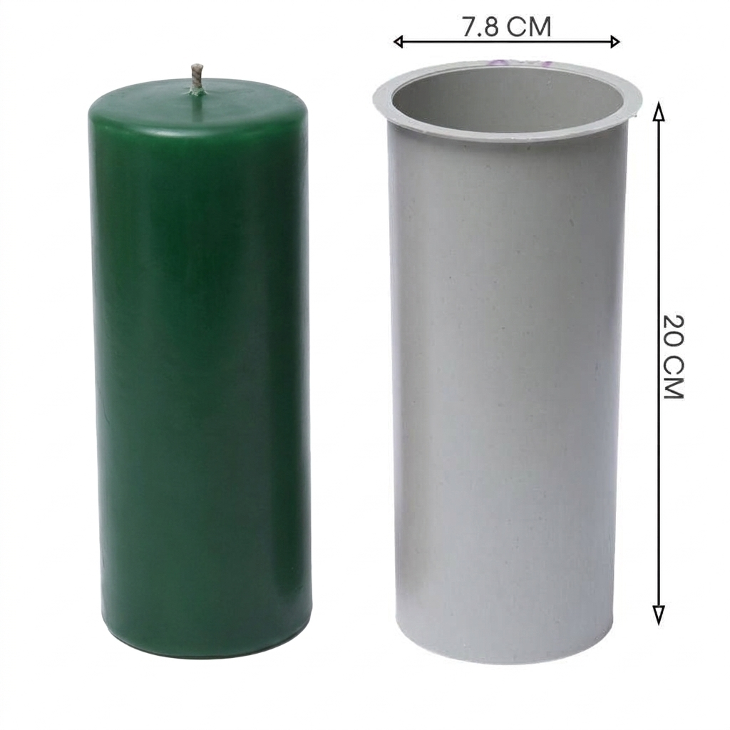 Tall Pillar Candle Mold Set - 20cm Graduated 3-Piece