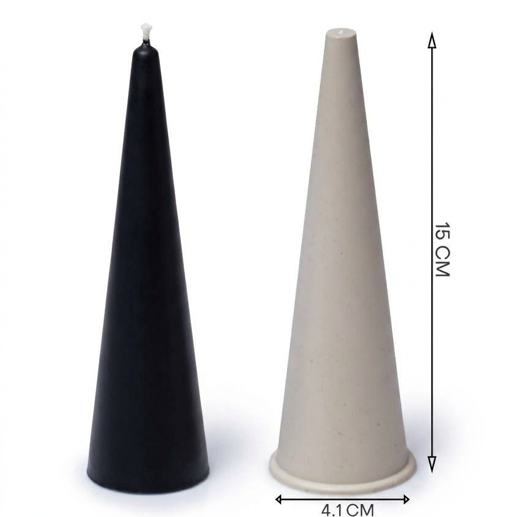 Tall Taper Candle Molds - 15cm 4-Piece Set
