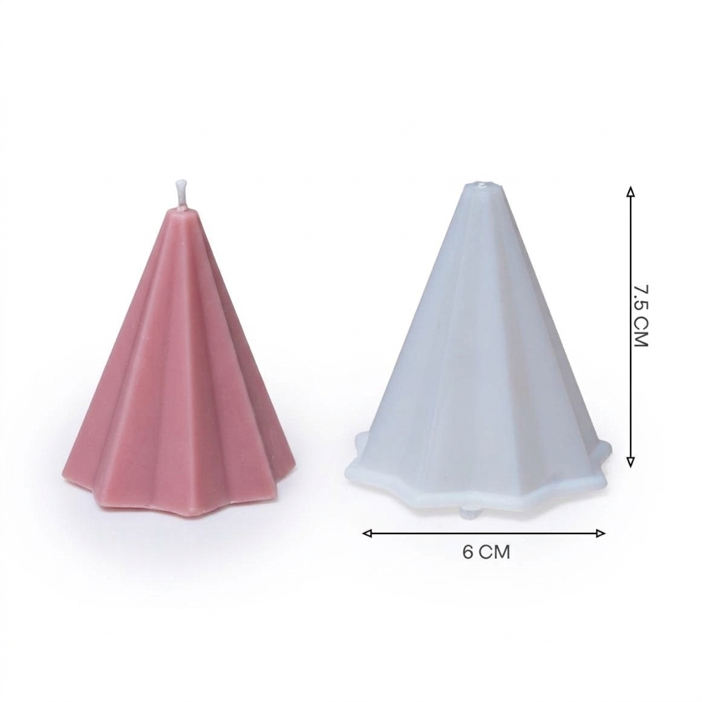 Short Taper Candle Molds - 7cm 4-Piece Set