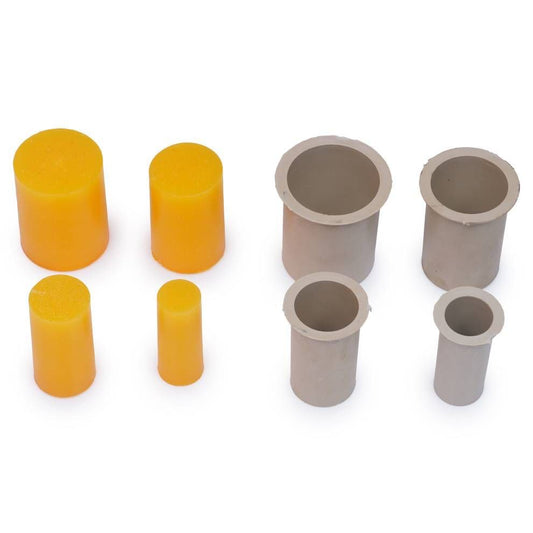 Multi-Size Short Pillar Candle Mold - 8cm 4-Piece Set