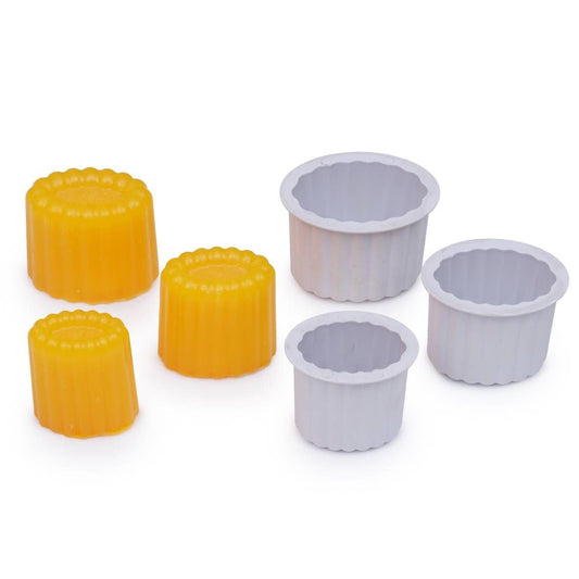 Oval Candle Shape Molds - 8cm Graduated 3-Piece Set