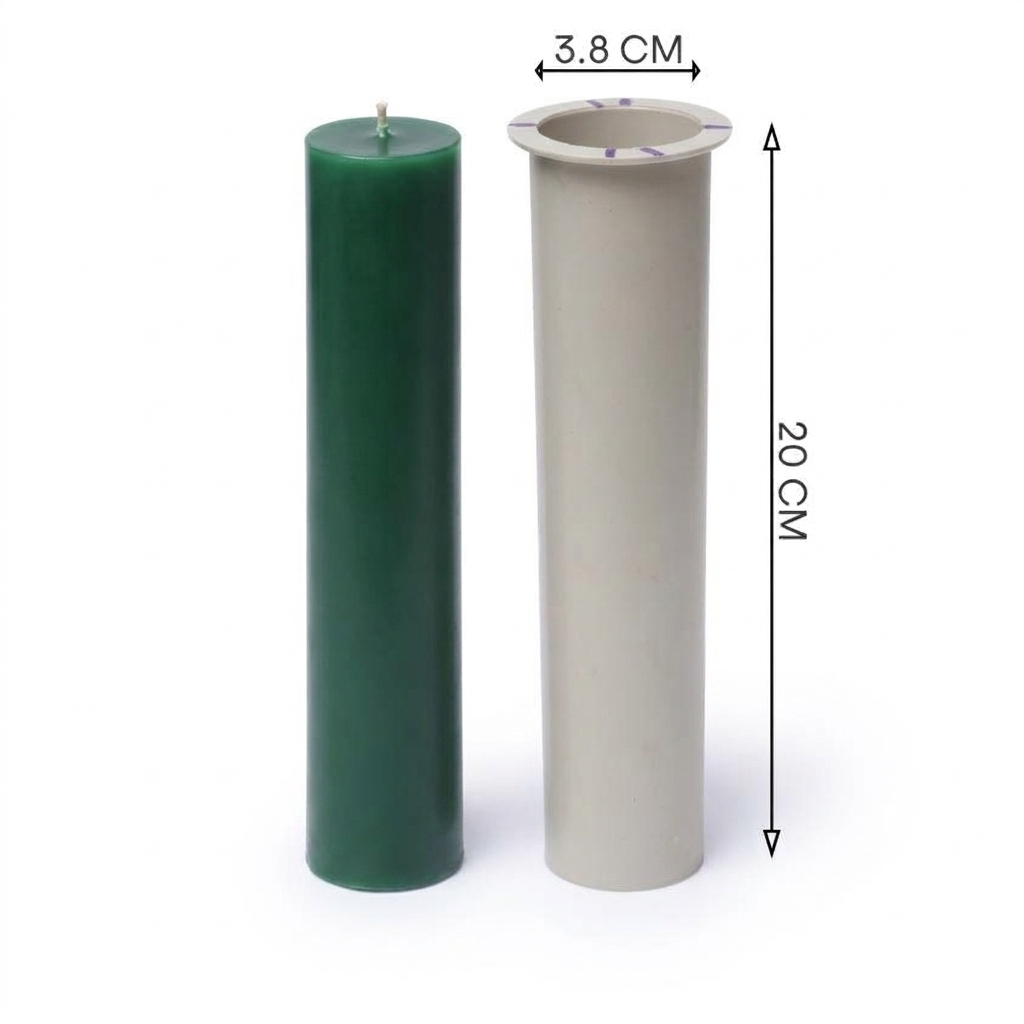 Tall Pillar Candle Mold Set - 20cm Graduated 3-Piece
