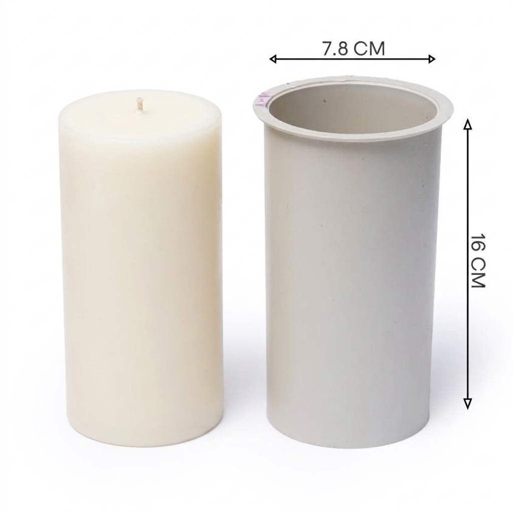 Medium Pillar Candle Mold Set - 15cm Graduated 3-Piece