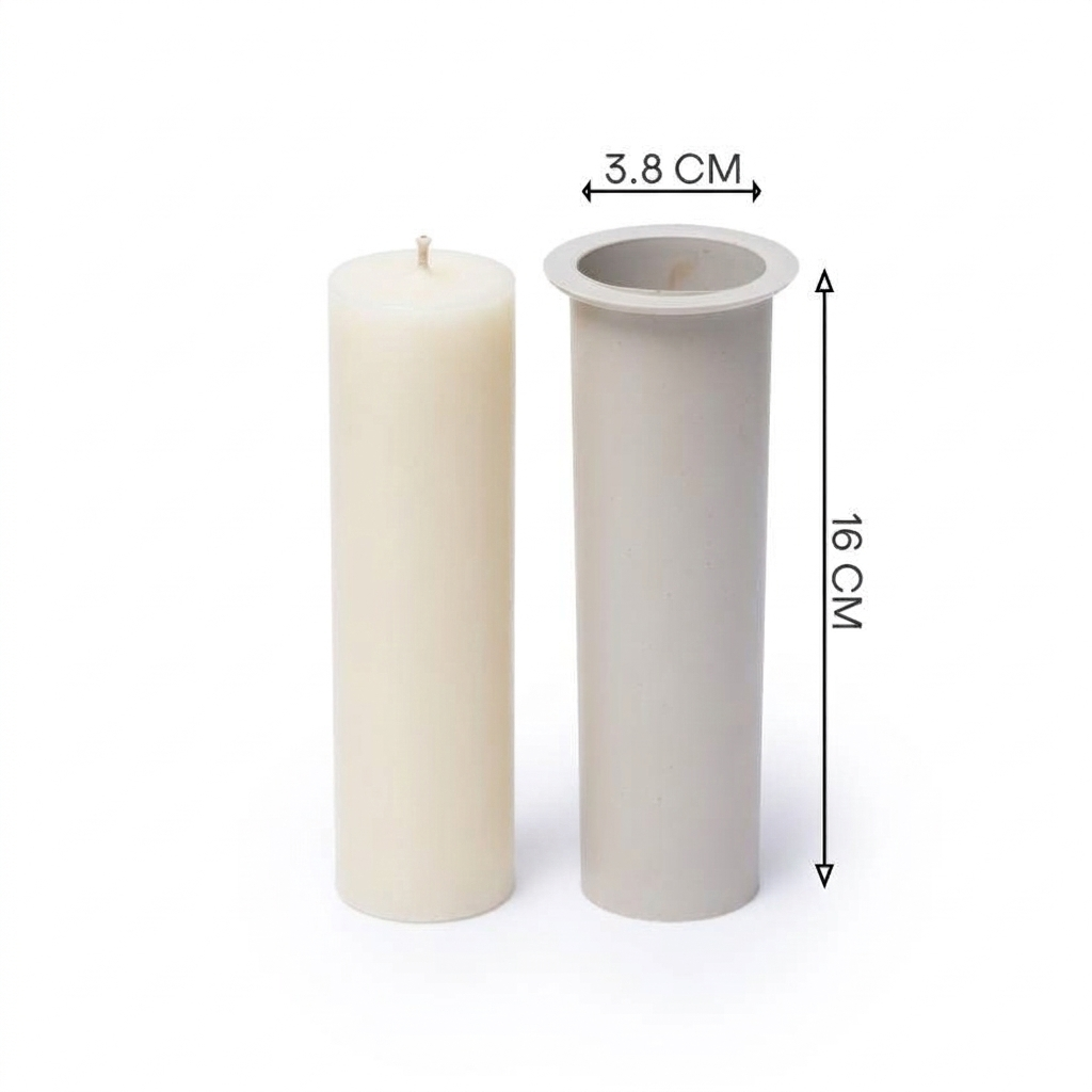 Medium Pillar Candle Mold Set - 15cm Graduated 3-Piece