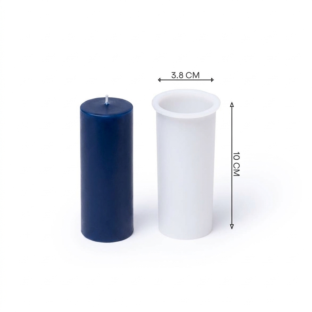 Short Pillar Candle Mold Set - 10cm Graduated 3-Piece