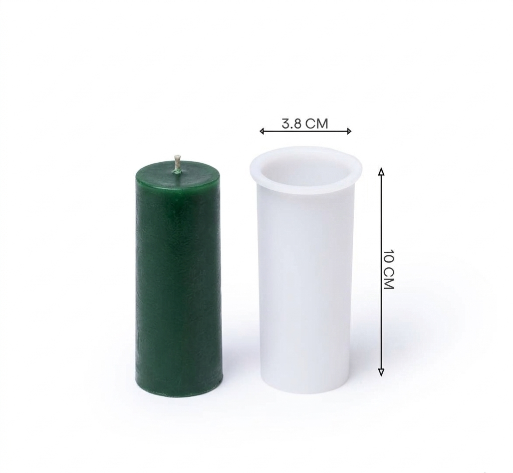 Slim Pillar Candle Mold Set - 4cm Base 3-Piece Graduated