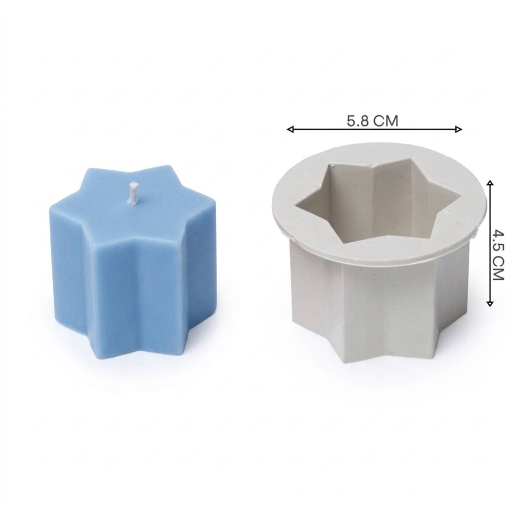 Votive Candle Making Molds - 6-Piece Assorted Set