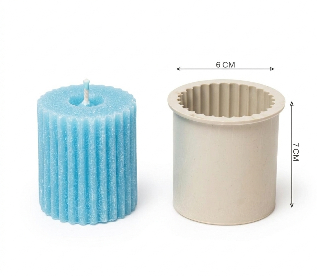 Decorative DIY Candle Mold Set – 6-Piece Assorted
