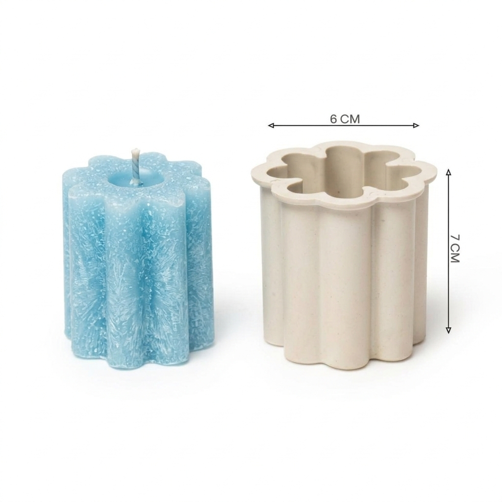 Decorative DIY Candle Mold Set – 6-Piece Assorted