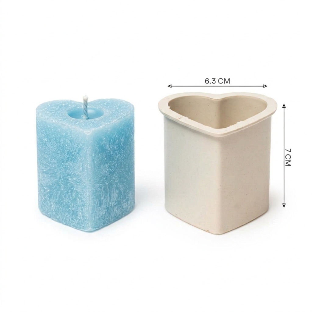 Decorative DIY Candle Mold Set – 6-Piece Assorted