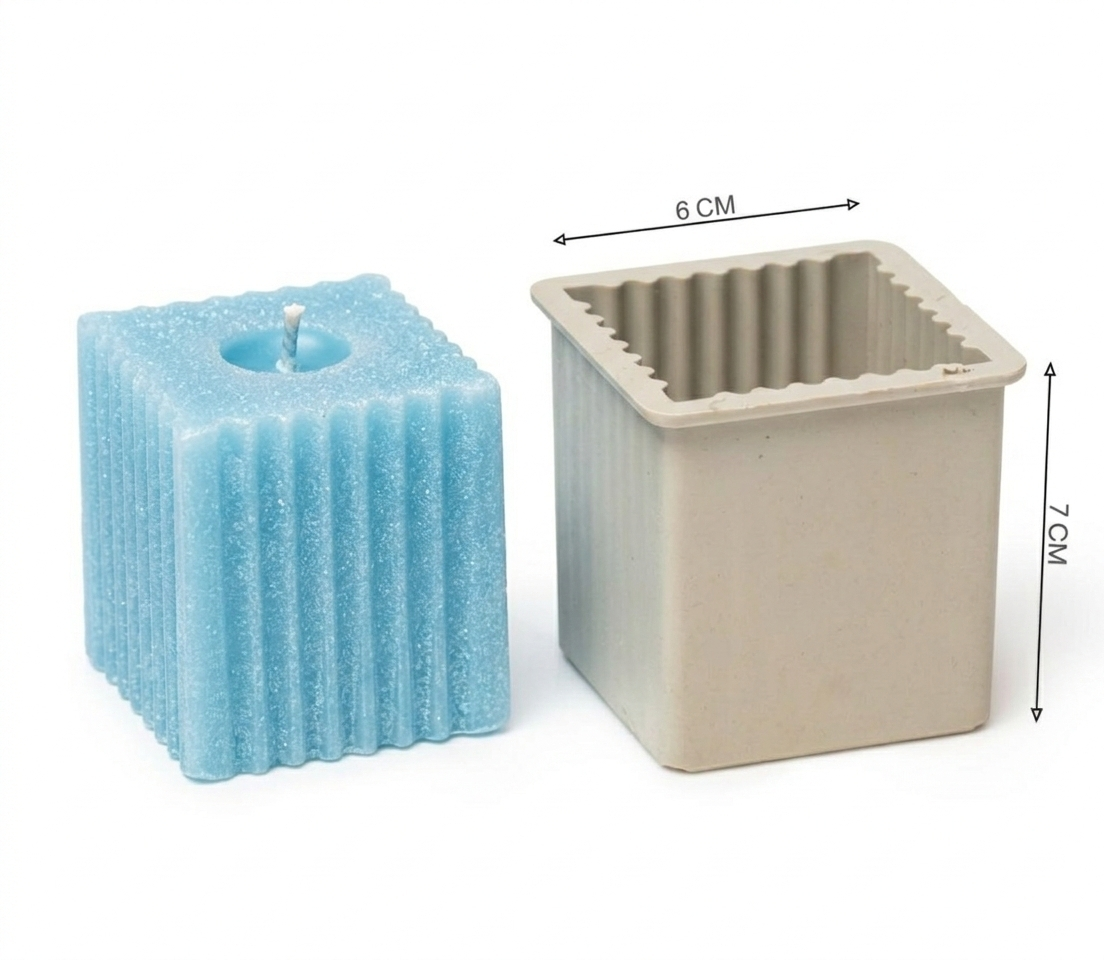 Decorative DIY Candle Mold Set – 6-Piece Assorted