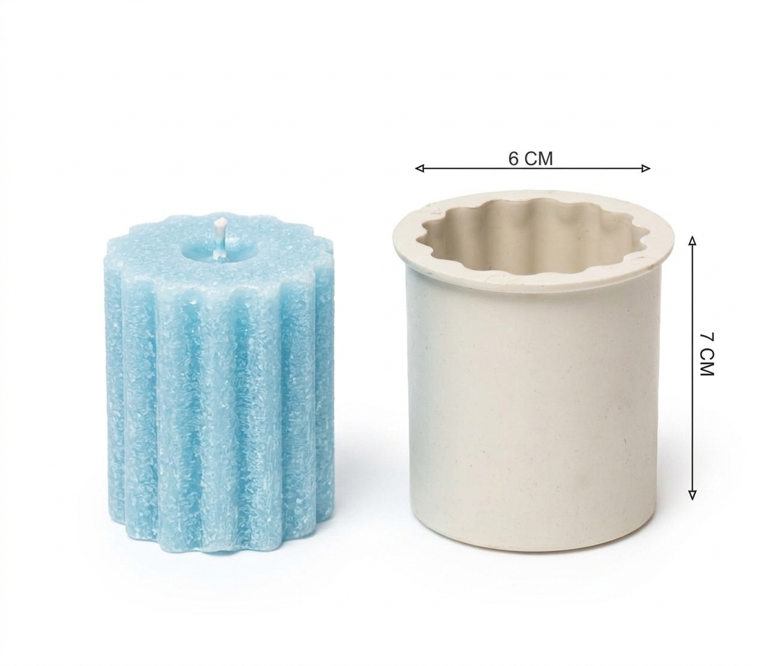Decorative DIY Candle Mold Set – 6-Piece Assorted
