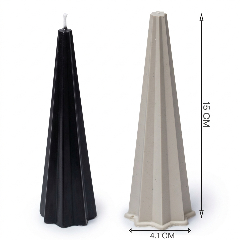 Tall Taper Candle Molds - 15cm 4-Piece Set