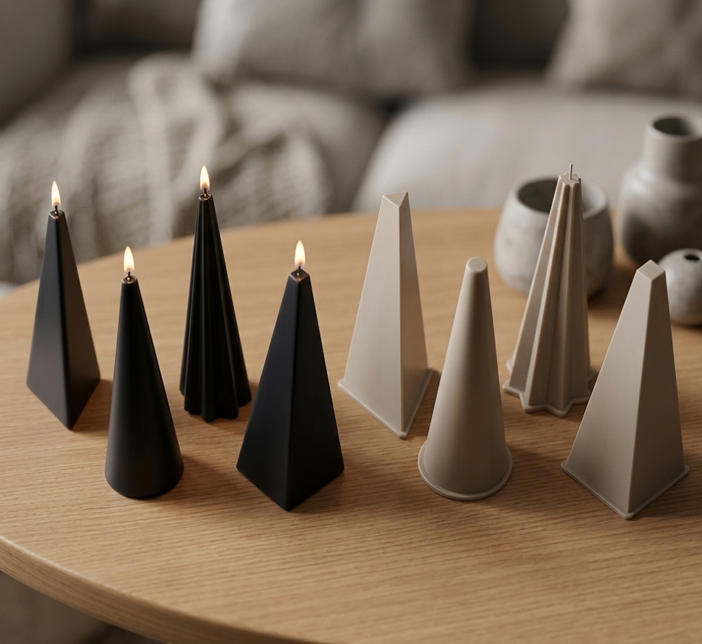 Tall Taper Candle Molds - 15cm 4-Piece Set
