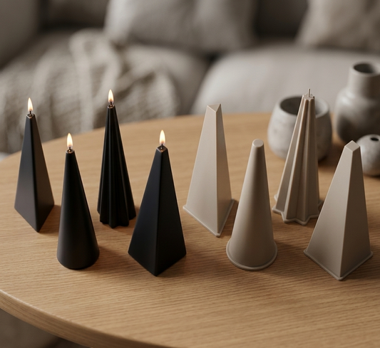Tall Taper Candle Molds - 15cm 4-Piece Set