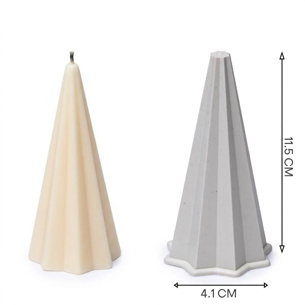 Medium Tapered Candle Molds - 11cm 4-Piece Set