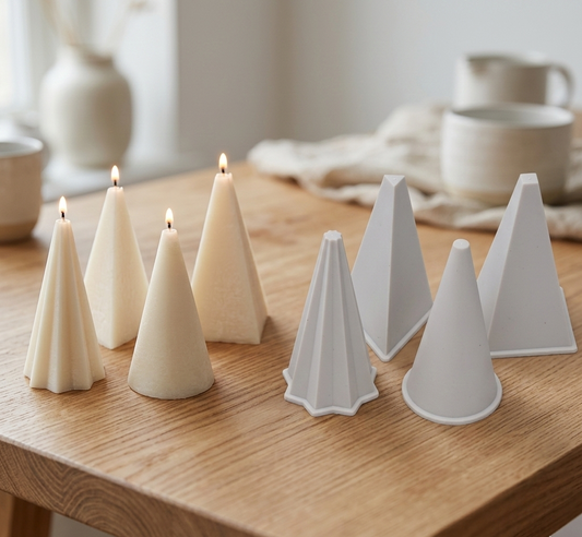 Medium Tapered Candle Molds - 11cm 4-Piece Set