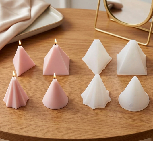 Short Taper Candle Molds - 7cm 4-Piece Set